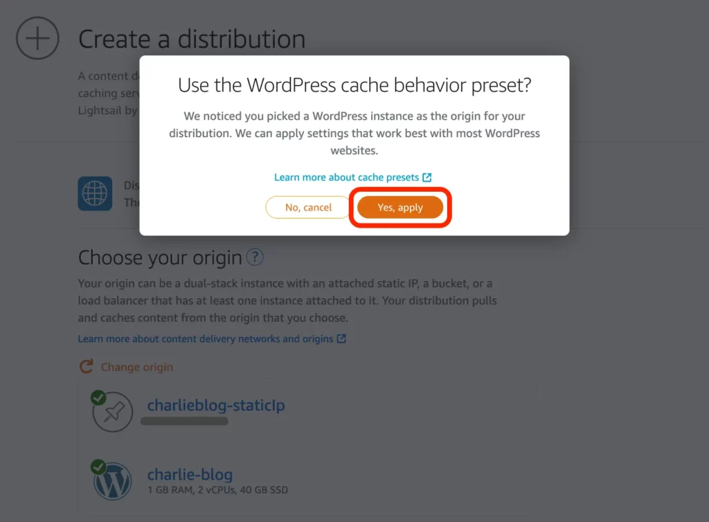 select cache behavior